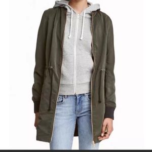 H&M divided long bomber jacket